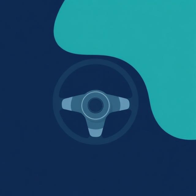 Illustration of a steering wheel