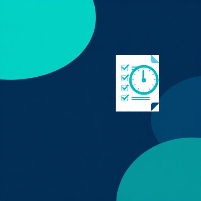 Illustration of a verified checklist next to a clock